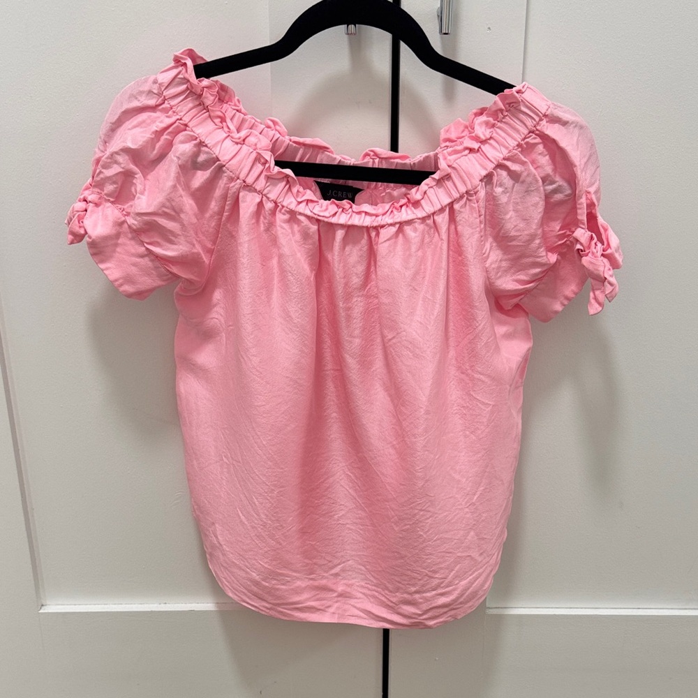 Pink Ruffled Women's Top